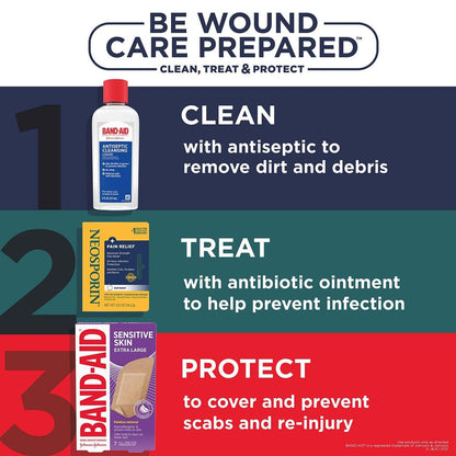 BAND-AID® Sensitive Haut Pflaster – Hypoallergene Wundversorgung für empfindliche Haut, schmerzloses Entfernen, wasserfest, steril, 20 Stück