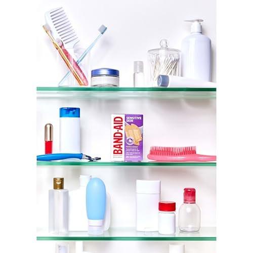 BAND-AID® Sensitive Haut Pflaster – Hypoallergene Wundversorgung für empfindliche Haut, schmerzloses Entfernen, wasserfest, steril, 20 Stück
