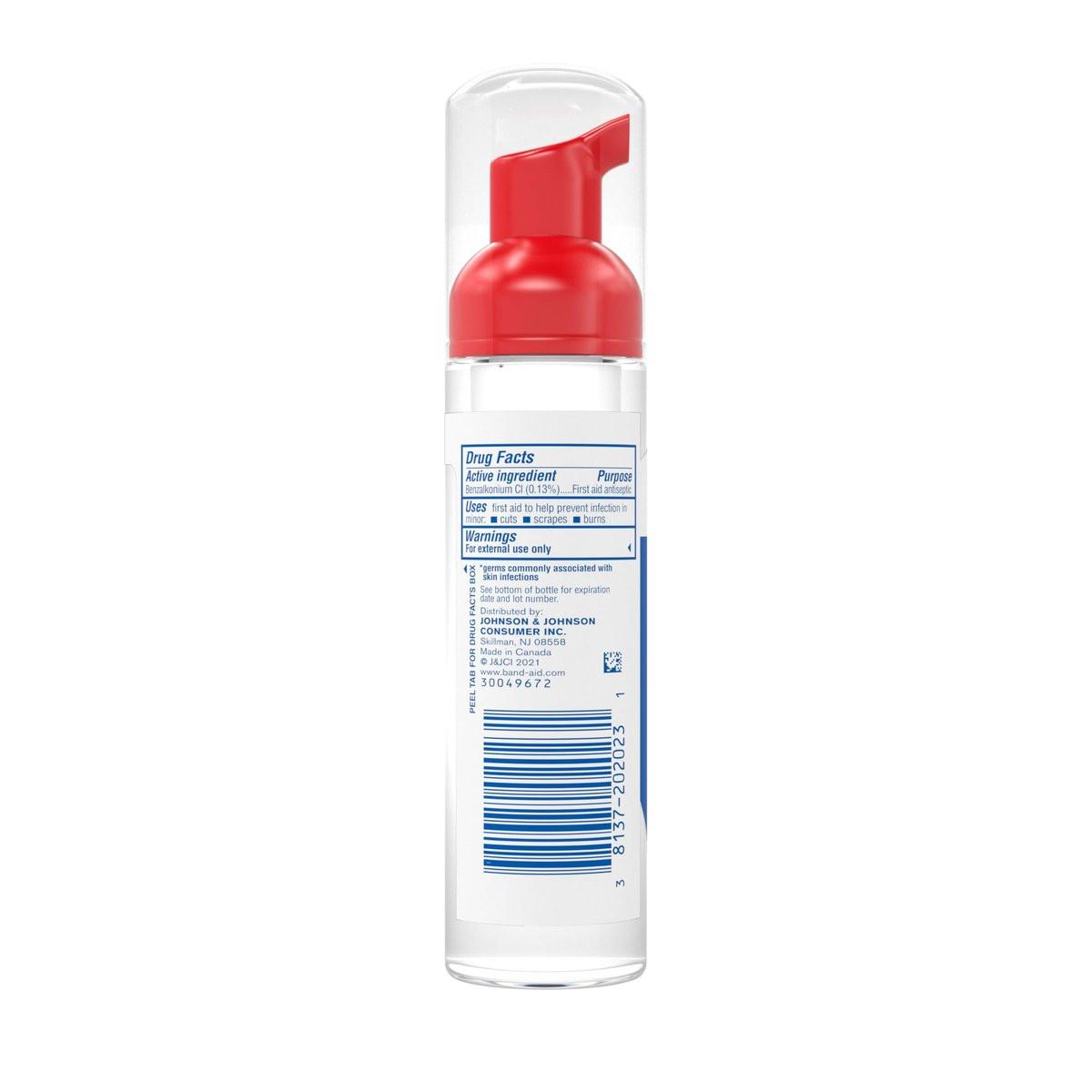 Band-Aid Antiseptischer Reinigungsschaum für Kinder – Keimtötend, Infektionsschutz, ohne Brennen, 2,3 Fl. Oz.