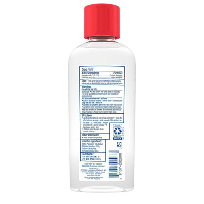 Band-Aid Antiseptische Reinigungslösung, Erste-Hilfe-Wundreiniger mit Benzalkoniumchlorid und Lidocain, 180 ml