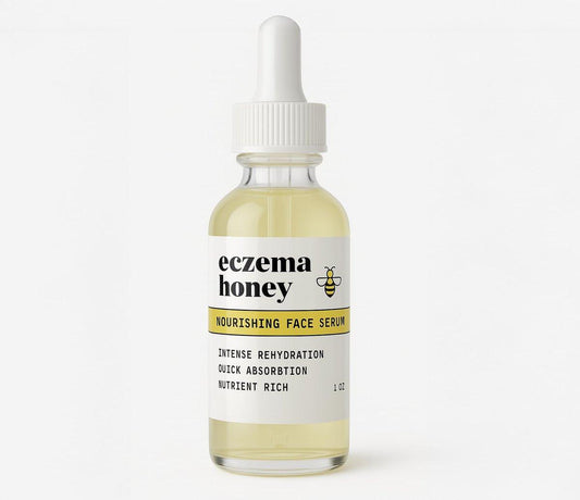 ECZEMA HONEY Nährendes Gesichtsserum – Tägliches Feuchtigkeitsserum – Gesichtsöl für Ekzeme, trockene & empfindliche Haut (30 ml)