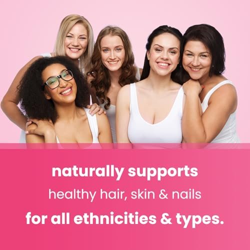 NutraChamps Biotin Gummies 5000mcg mit Kollagen, Keratin & mehr – Haar-, Haut- und Nagelvitamine für Frauen & Männer – Unterstützt den normalen Haarwachstumszyklus – Angereichert mit Vitamin C, D3, Zink