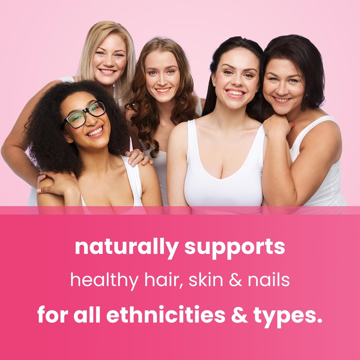NutraChamps Biotin Gummies 5000mcg mit Kollagen, Keratin & mehr – Haar-, Haut- und Nagelvitamine für Frauen & Männer – Unterstützt den normalen Haarwachstumszyklus – Angereichert mit Vitamin C, D3, Zink