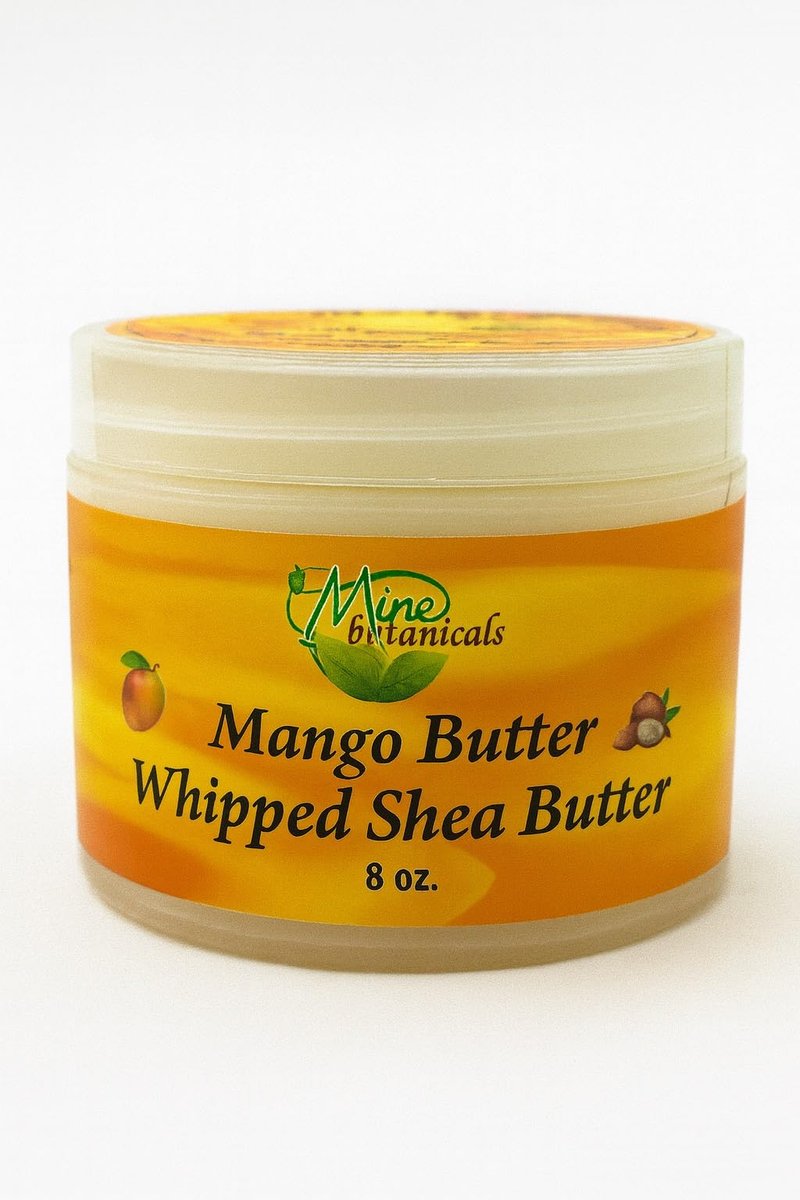 Mine Botanicals Geschlagene Körperbutter mit Mangobutter 240 ml – Feuchtigkeitsspendend & Pflegend
