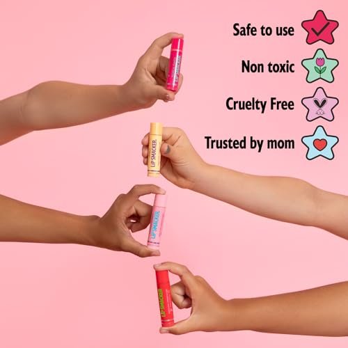 Lip Smacker Original & Best Party Pack – 10 feuchtigkeitsspendende Lippenbalsame, klassische Geschmacksrichtungen, hydratisierend & schützend – tierversuchsfrei – Oatmeal Cookie