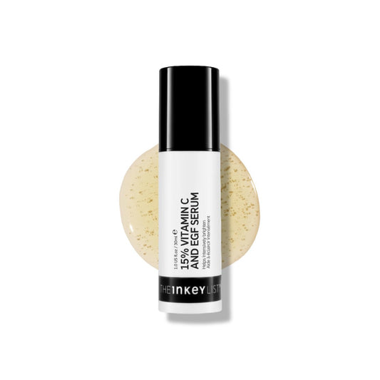 The INKEY List 15% Vitamin C und EGF Serum 30 ml – Reduziert Hyperpigmentierung, regeneriert die Haut, vegan, für alle Hauttypen