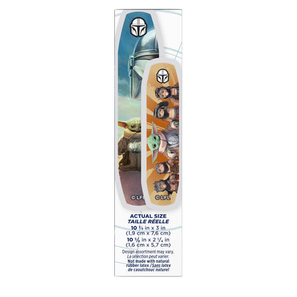 BAND-AID Pflaster mit Star Wars: The Mandalorian & GROGU Motiven für Kinder & Kleinkinder, 20 Stück, verschiedene Größen
