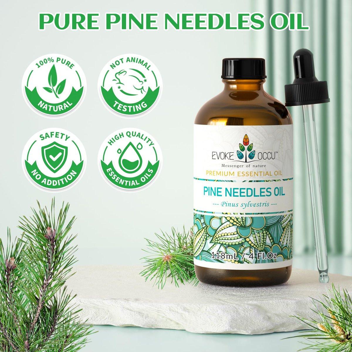 EVOKE OCCU Kiefernöl (Pinus sylvestris) für Diffuser – 118 ml – Frischer Duft für Aromatherapie, Haut- und Haarpflege, Seifen- und Kerzenherstellung