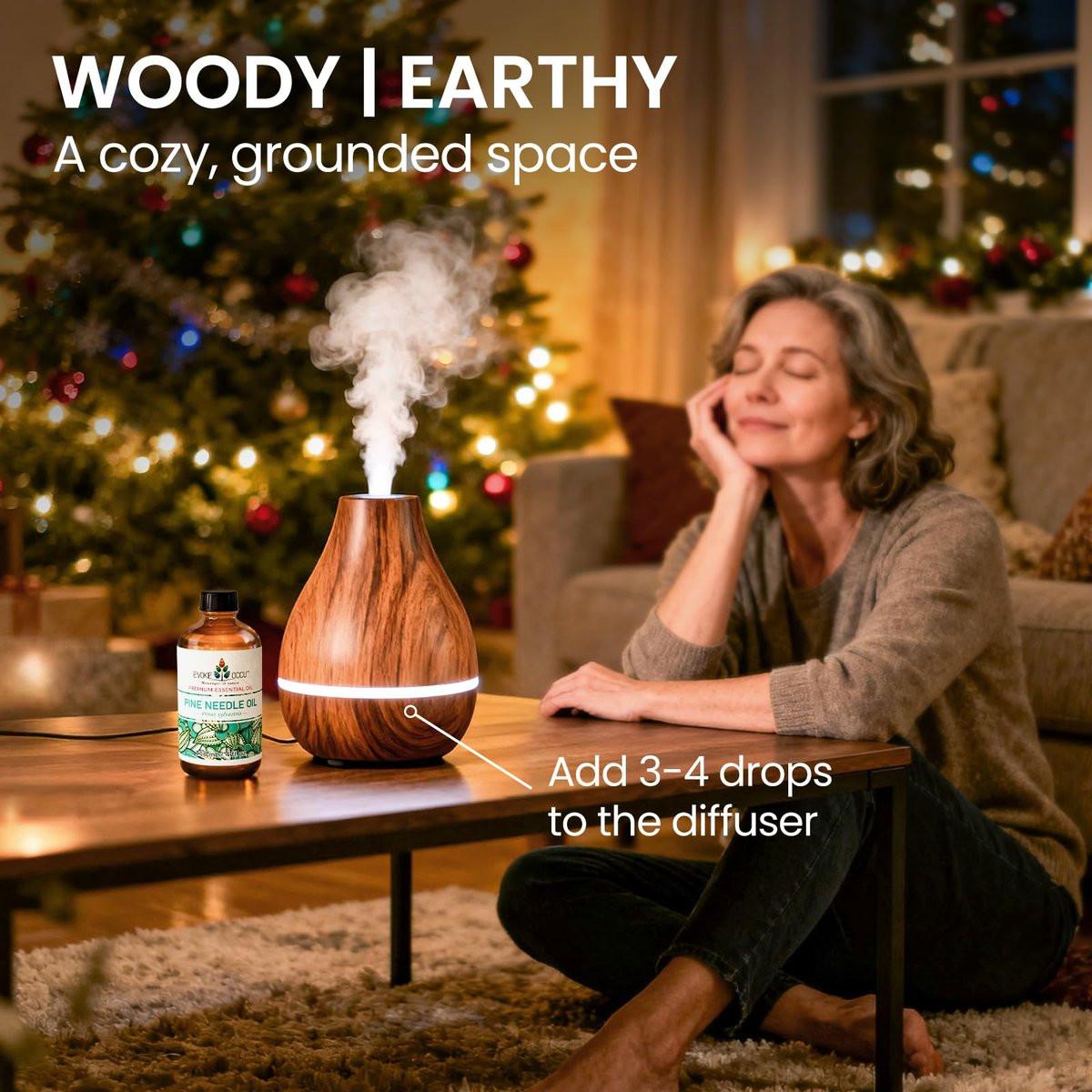 EVOKE OCCU Kiefernöl (Pinus sylvestris) für Diffuser – 118 ml – Frischer Duft für Aromatherapie, Haut- und Haarpflege, Seifen- und Kerzenherstellung