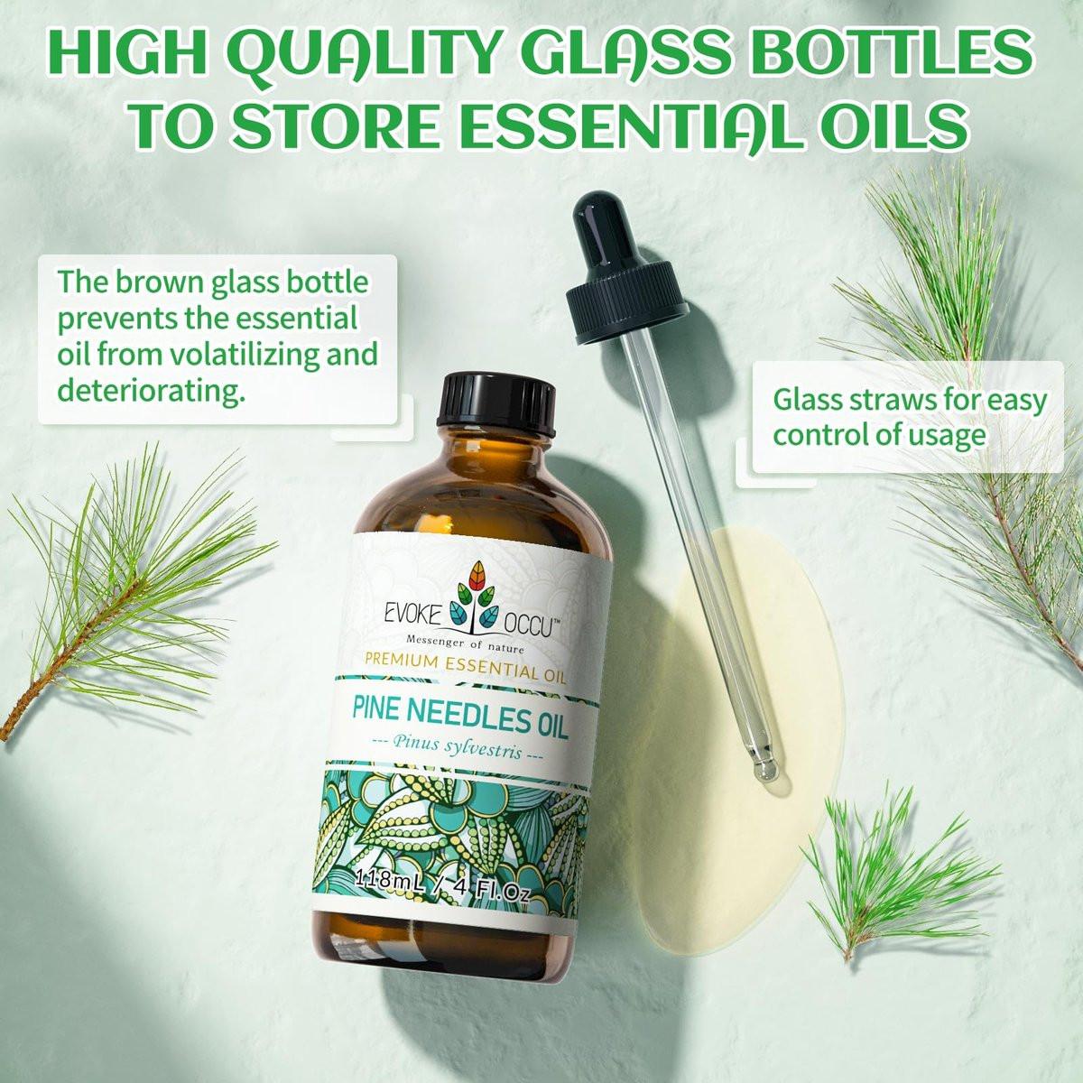 EVOKE OCCU Kiefernöl (Pinus sylvestris) für Diffuser – 118 ml – Frischer Duft für Aromatherapie, Haut- und Haarpflege, Seifen- und Kerzenherstellung