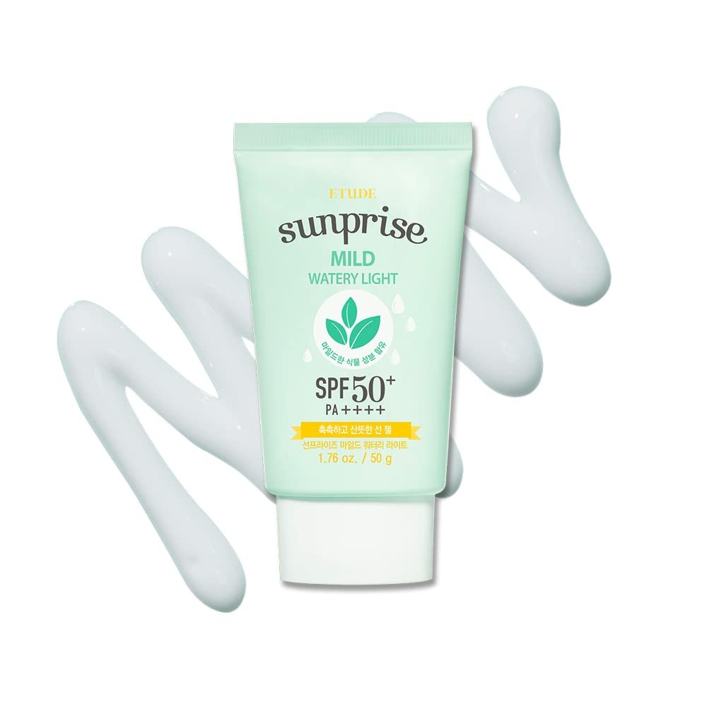 ETUDE Sunprise Mild Weightless Watery Light Texture SPF50+/PA+++ 50ml – Leichter Sonnenschutz für empfindliche Haut | Koreanische Hautpflege