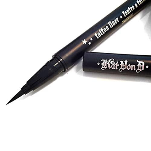 Kat Von D Tattoo Liner Waterproof Liquid Eyeliner - Trooper Black (1 Stück, Originalgröße, unverpackt)