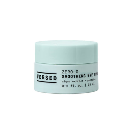Versed Zero-G Glättende Augencreme – mit Algenextrakt, festigenden Peptiden und pflegendem Olivenöl – Vegane Augencreme gegen Falten und feine Linien (15 ml)