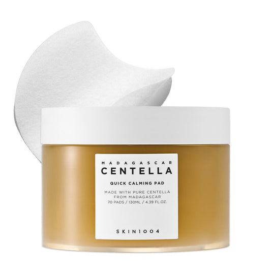 SKIN1004 Centella Quick Calming Pad – 70 beruhigende Gesichtstoner-Pads mit Centella Asiatica & Hyaluronsäure für sanftes Peeling und Feuchtigkeit
