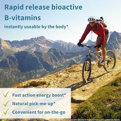 Igennus Super B-Complex Methylated – 20 Brausetabletten, flüssiges B-Vitamin-Präparat, schneller Energie-Drink, koffein- & zuckerfrei, Orangen-Geschmack, vegan