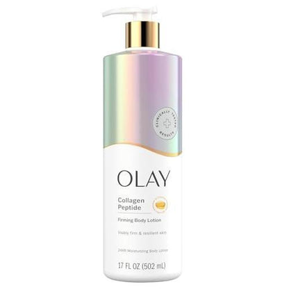 Olay Straffende & Feuchtigkeitsspendende Körperlotion mit Kollagen, 17 fl oz Pumpe, (4er-Pack)