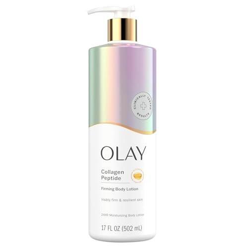Olay Straffende & Feuchtigkeitsspendende Körperlotion mit Kollagen, 17 fl oz Pumpe, (4er-Pack)