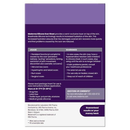 Mederma Medizinisches Silikon-Pflaster gegen Narben – Verbessert das Erscheinungsbild alter und neuer Narben von Verletzungen, Verbrennungen und Operationen – Atmungsaktiv und flexibel – 4 Stück