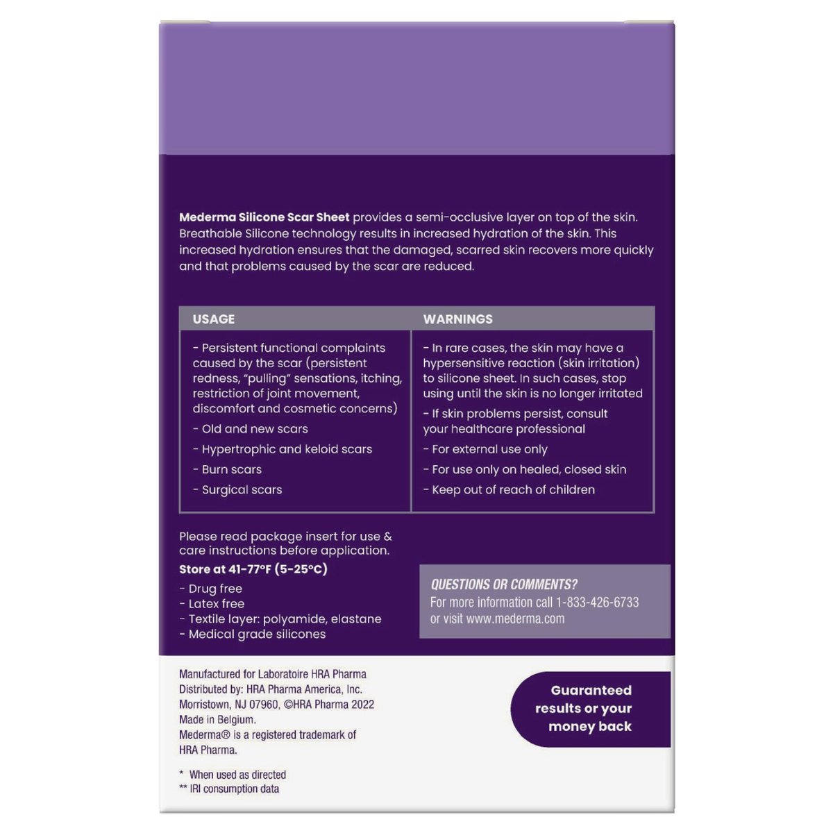 Mederma Medizinisches Silikon-Pflaster gegen Narben – Verbessert das Erscheinungsbild alter und neuer Narben von Verletzungen, Verbrennungen und Operationen – Atmungsaktiv und flexibel – 4 Stück