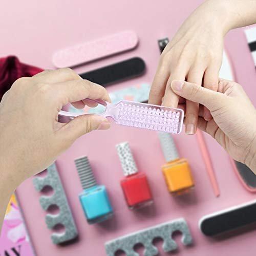 10-teiliger Nagelbürsten-Set mit Griff – Mehrfarbige Nagelreinigerbürsten für Männer und Frauen