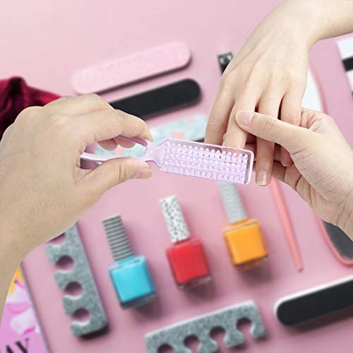 10-teiliger Nagelbürsten-Set mit Griff – Mehrfarbige Nagelreinigerbürsten für Männer und Frauen