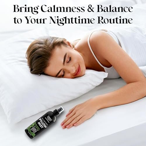 Aromasong Eukalyptus & Wilde Minze Kissen-Spray - Natürliches Leinen- und Schlafenszeit-Mist für tiefen Schlaf - Aromatherapie-ätherische Öle zum Schlafen