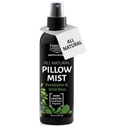 Aromasong Eukalyptus & Wilde Minze Kissen-Spray - Natürliches Leinen- und Schlafenszeit-Mist für tiefen Schlaf - Aromatherapie-ätherische Öle zum Schlafen