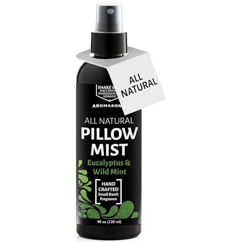 Aromasong Eukalyptus & Wilde Minze Kissen-Spray - Natürliches Leinen- und Schlafenszeit-Mist für tiefen Schlaf - Aromatherapie-ätherische Öle zum Schlafen