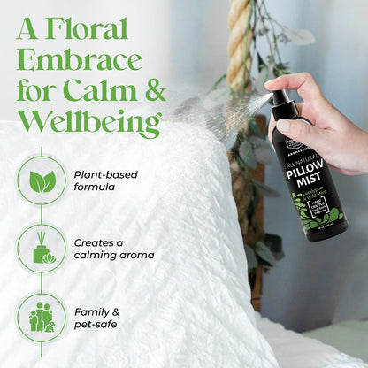 Aromasong Eukalyptus & Wilde Minze Kissen-Spray - Natürliches Leinen- und Schlafenszeit-Mist für tiefen Schlaf - Aromatherapie-ätherische Öle zum Schlafen