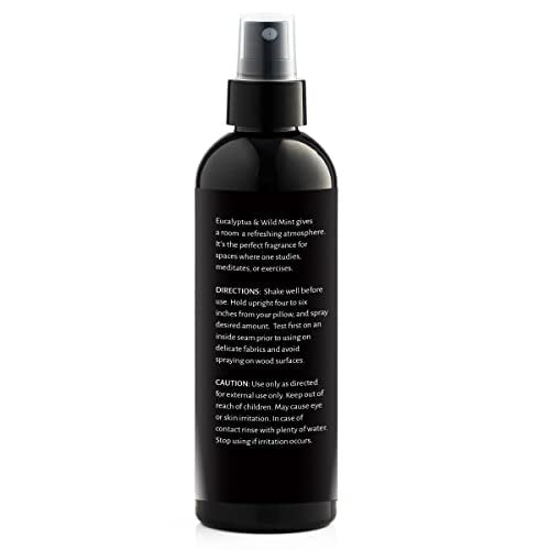 Aromasong Eukalyptus & Wilde Minze Kissen-Spray - Natürliches Leinen- und Schlafenszeit-Mist für tiefen Schlaf - Aromatherapie-ätherische Öle zum Schlafen