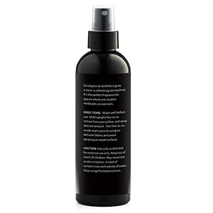 Aromasong Eukalyptus & Wilde Minze Kissen-Spray - Natürliches Leinen- und Schlafenszeit-Mist für tiefen Schlaf - Aromatherapie-ätherische Öle zum Schlafen
