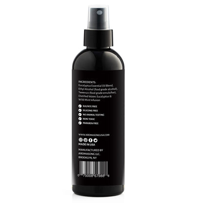 Aromasong Eukalyptus & Wilde Minze Kissen-Spray - Natürliches Leinen- und Schlafenszeit-Mist für tiefen Schlaf - Aromatherapie-ätherische Öle zum Schlafen