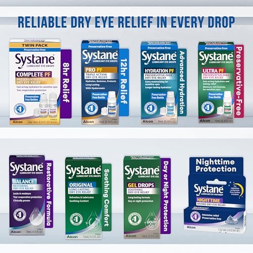 Systane COMPLETE Konservierungsmittelfreie Augentropfen bei Trockenheit, 0,34 fl oz, mit Propylenglykol 0,6%, Mehrdosen-Befeuchtungstropfen für Reizungen & Trockenheit, Hydratisierend & Beruhigend