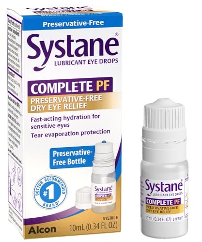 Systane COMPLETE Konservierungsmittelfreie Augentropfen bei Trockenheit, 0,34 fl oz, mit Propylenglykol 0,6%, Mehrdosen-Befeuchtungstropfen für Reizungen & Trockenheit, Hydratisierend & Beruhigend