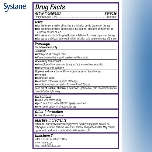 Systane COMPLETE Konservierungsmittelfreie Augentropfen bei Trockenheit, 0,34 fl oz, mit Propylenglykol 0,6%, Mehrdosen-Befeuchtungstropfen für Reizungen & Trockenheit, Hydratisierend & Beruhigend