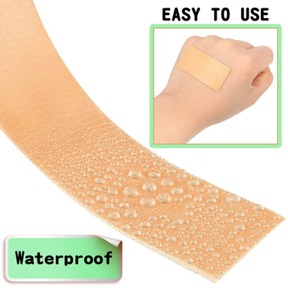 Tondiamo 6 Rollen Blasenpflaster Anti-Scheuer-Pad Zehenbandage Schaumstoff wasserdicht für Spitzenschuh, Hand, Fuß, Ferse, Zehe, Hautschutz (2,5 cm x 4,5 m)