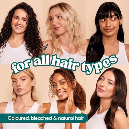 Nature Spell Haarmaske – Tiefenpflege für trockenes und geschädigtes Haar, stärkt und repariert stumpfes Haar mit Hyaluronsäure, Kokosöl und Sheabutter, farbschonend, vegan, 400 ml