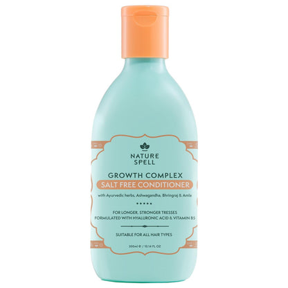 Nature Spell Haarwachstum Complex Conditioner - Sulfat- & Parabenfrei, mit Hyaluronsäure & Vitamin B5, 300 ml