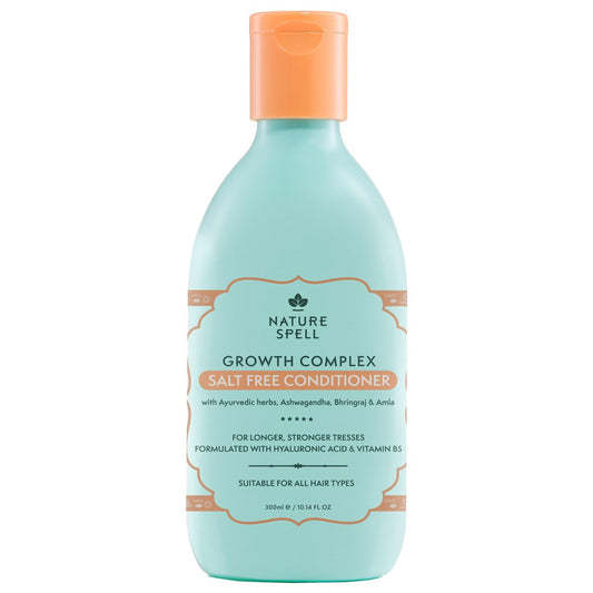 Nature Spell Haarwachstum Complex Conditioner - Sulfat- & Parabenfrei, mit Hyaluronsäure & Vitamin B5, 300 ml