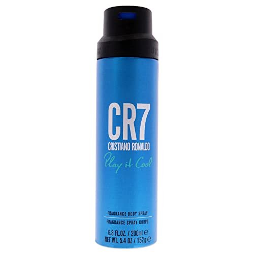 Cristiano Ronaldo CR7 Play It Cool Körperspray – Frischer, belebender Duft mit Zitrus- und Fougère-Noten, 200 ml