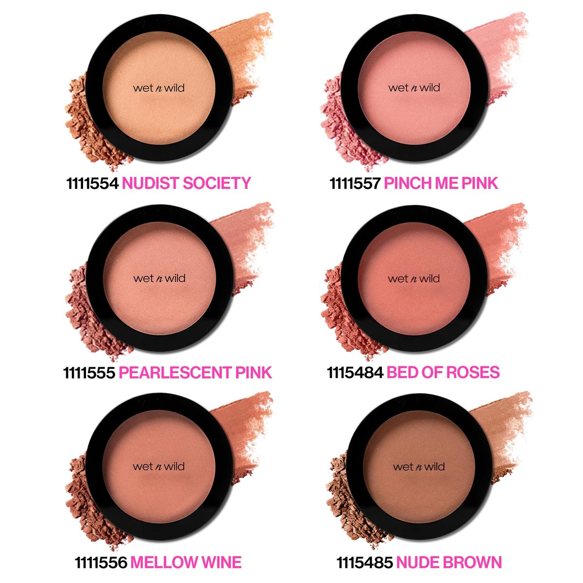 wet n wild Color Icon Blush in Pearlescent Pink – Mattes, natürliches Rouge mit Jojobaöl, vegan & tierversuchsfrei