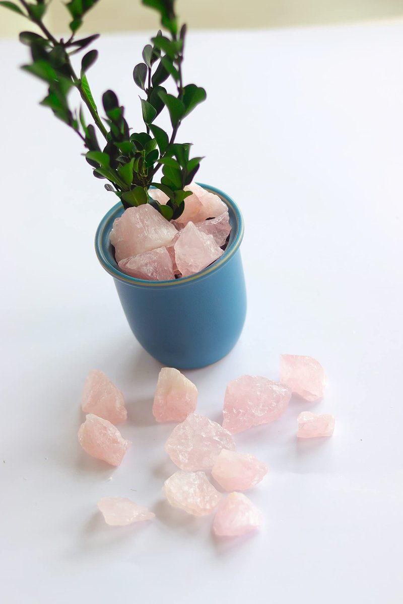 MAIBAOTA Natürliche Rosenquarz-Kristalle in Bulk, rohe Heilsteine, 1 Zoll rohe Edelsteine zum Polieren, Schneiden, Reiki, Hexen-Quarzkristalle