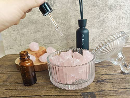 MAIBAOTA Natürliche Rosenquarz-Kristalle in Bulk, rohe Heilsteine, 1 Zoll rohe Edelsteine zum Polieren, Schneiden, Reiki, Hexen-Quarzkristalle