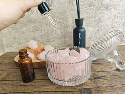 MAIBAOTA Natürliche Rosenquarz-Kristalle in Bulk, rohe Heilsteine, 1 Zoll rohe Edelsteine zum Polieren, Schneiden, Reiki, Hexen-Quarzkristalle