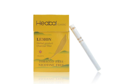 HEABAL Kräuterzigaretten - Nikotinfrei & Tabakfrei 20er-Pack (Zitrone)