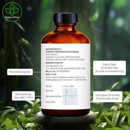 Majestic Pure Teebaumöl – 100 % reines und natürliches ätherisches Öl mit Glaspipette – 30 ml