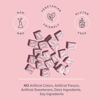 Chewsy - Beautiful Hair - Unterstützung für stärkeres, gesundes Haar - mit Biotin, Schachtelhalmextrakt, Goji-Beere & Vitaminen - Himbeer-Geschmack, 30-Tage-Vorrat