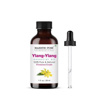 Majestic Pure Ylang Ylang Ätherisches Öl mit Glaspipette - 100% rein und natürlich - 30 ml