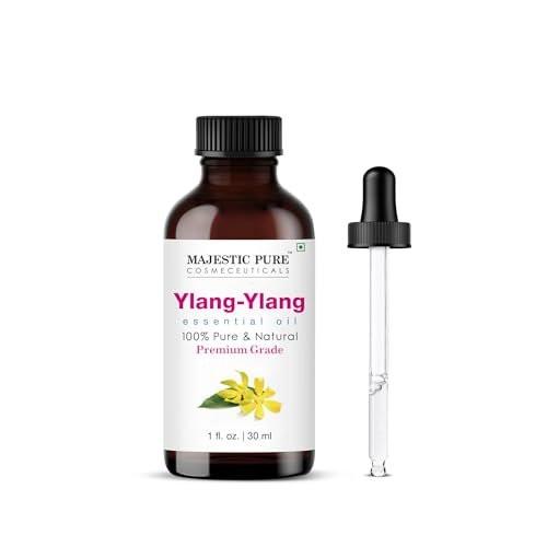 Majestic Pure Ylang Ylang Ätherisches Öl mit Glaspipette - 100% rein und natürlich - 30 ml