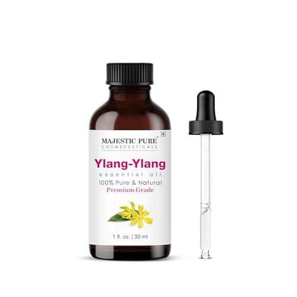 Majestic Pure Ylang Ylang Ätherisches Öl mit Glaspipette - 100% rein und natürlich - 30 ml